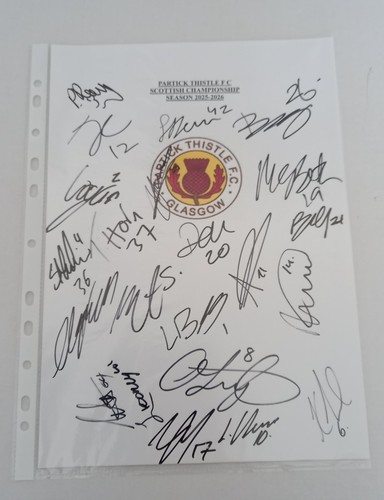 Partick thistle squad - thistle,