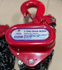 CHAIN BLOCK SEALEY 3 TON CHAIN
