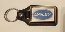 BAILEY CARAVAN MOTORHOME LOGO LEATHER KEYRING spare Parts gift