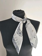 Black White Floral Polka Dot