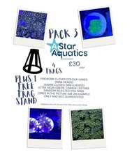 ?Starter Soft Coral Pack x4 Frags- Firework & Jasmin clove, Cabbage, Zoa PACK 3