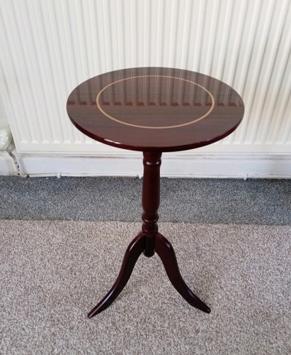 Round dark brown wood - round,