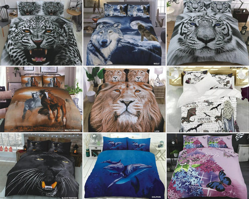 Animal printed duvet cover - animal,