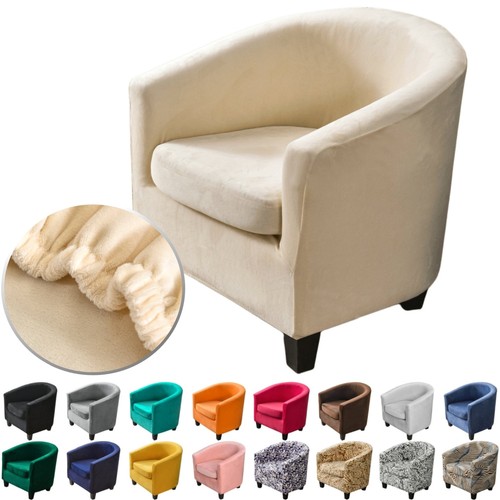 Stretch plush velvet club sofa - stretch,