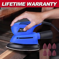 New Detail Mouse Sander Palm Electric 130W with Dust Box & Sanding Sheets 240V