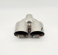 Twin double skin exhaust - 4",