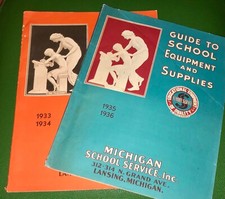 TWO 1930s Stationery CATALOG Catalogue 152 PGS EACH Vintage OFFICE Supplies Book