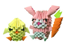 3D Origami Easter Chick &