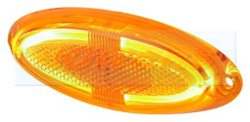 12v amber double led side - amber,