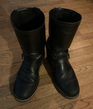 Wesco 7400 Black Tie Domain Engineer Boots Mp Toe Size 9E