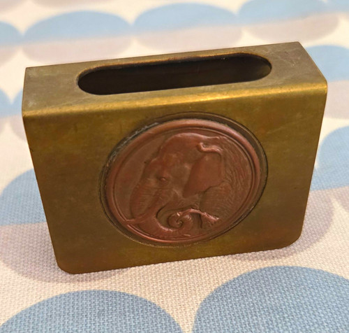 Brass match holder striker - match,