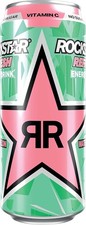 Rockstar Watermelon & Kiwi Energy Drink 12 x 500ml - Out of Date