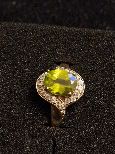 Peridot gemstone 925 sterling - gemstone,