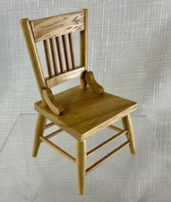 Pine Wood Dolls House Chair -