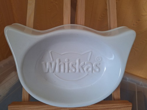 Whiskas cat dish off - , white