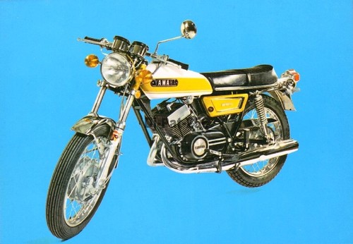 Motorcycle postcard yamaha - motorcycle,