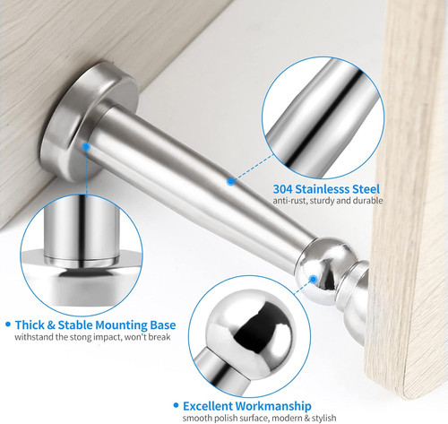 Magnetic door stop 150mm - door,