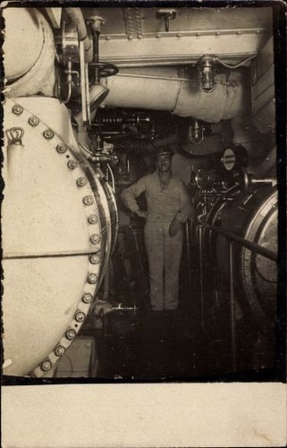 Photo postcard german - photo, warship