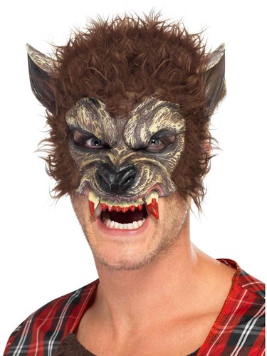 Werewolf half face mask - werewolf,