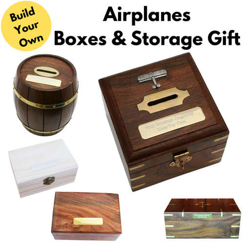 Airplanes wooden boxes - wooden, post