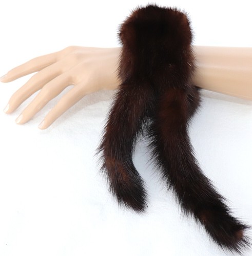 Fur bracelet mink cuff - fur,