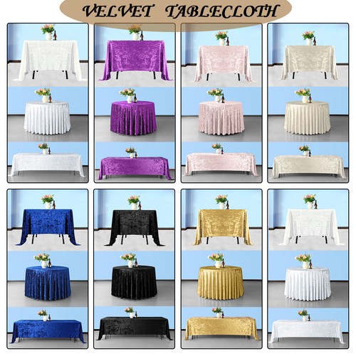 Velvet tablecloth soft elegant - velvet,
