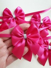 6 x Satin bows Christmas tree