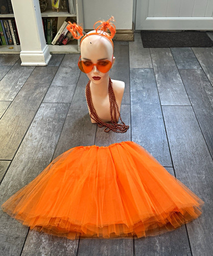 Orange 1970s fancy dress - 1970s,