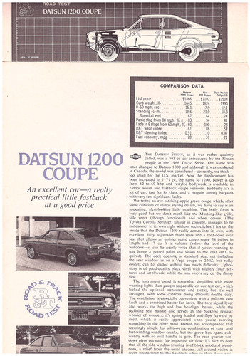 1970 datsun 1200 coupe - 1970,