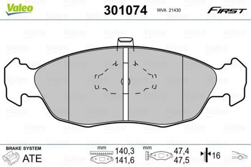 Front disc brake - disc, pad