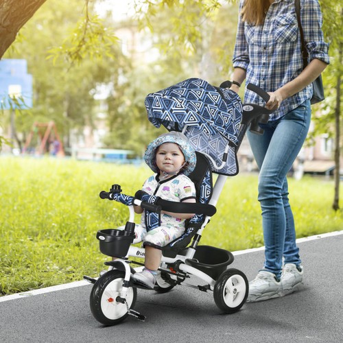 Baby push tricycle with - in,