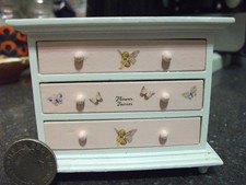 vintage SET OF DRAWERS FAIRY INSPIRED miniature doll house