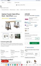 Habitat Trestle Table Office