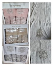 SET OF 6 LACE TOWELS BEAUTIFUL