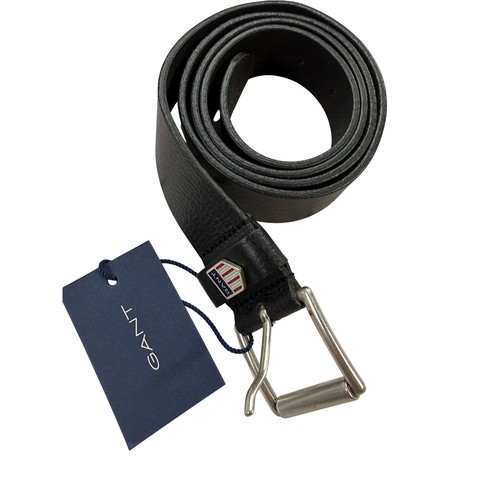 Gant retro shield leather belt - retro,