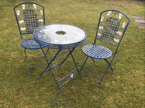 Vintage french painted blue - vintage,
