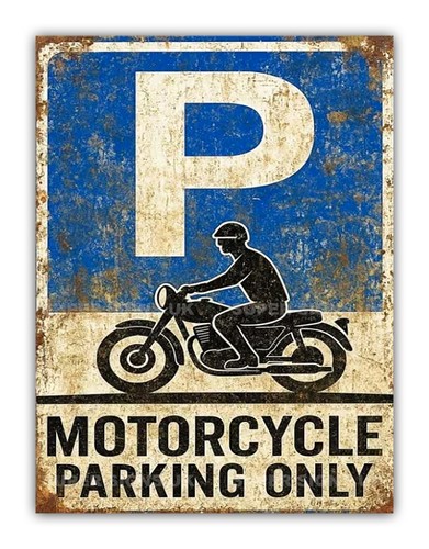 Motorcycle parking only - ",