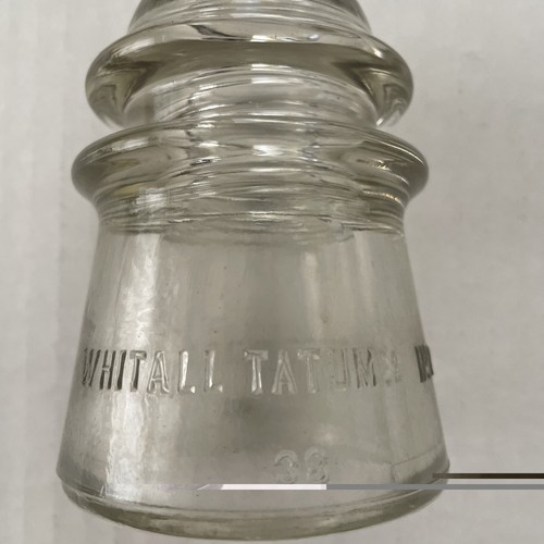 Whitall tatum glass insulator - tatum,