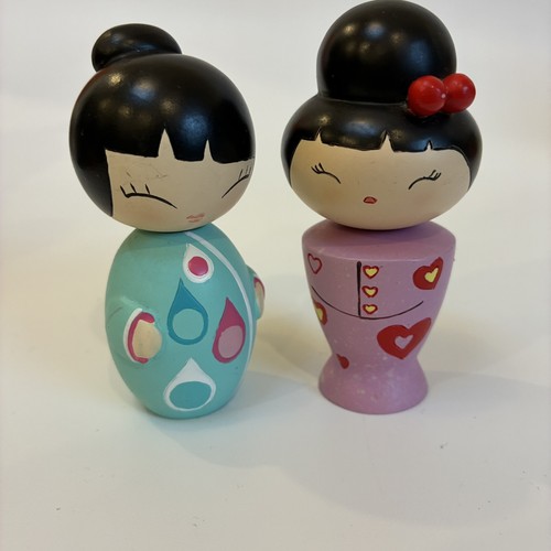 Two japanese kokeshi - two,