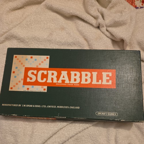 Vintage 1955 scrabble board - -,
