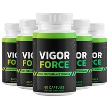(5 Pack) Vigor Force Male Supplement Vigor Pills to Boost ED Vitality & Stamina