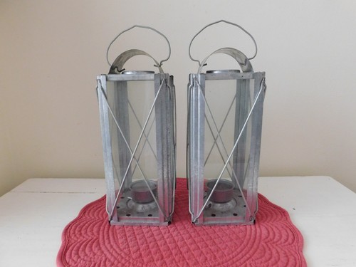 Pair galvanised metal - 10",