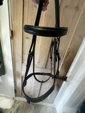 Bridle Handmade English Leather, Black Large Draft Size