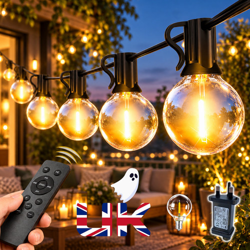 Outdoor string lights mains - lights,
