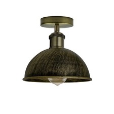 LEDSone Vintage Flush Ceiling Light Modern Kitchen 21cm Dome Metal Pendant Lamp