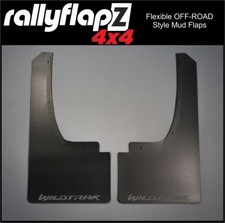 Extended Arch Mud Flaps Fits FORD RANGER T7 T8 inc Wildtrak 5mm Matt-Black W-G