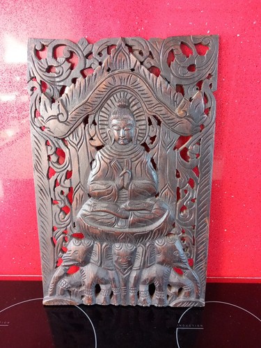 Shiva statue wall panel - statue,