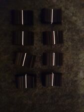 8 x BLACK FADER TOPS Mixing desk console studio audio radio