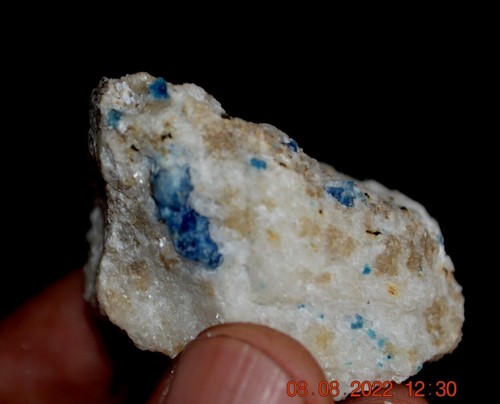 Natural blue sodalite - blue,