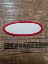 Blank Red Trim Genuine 1980s